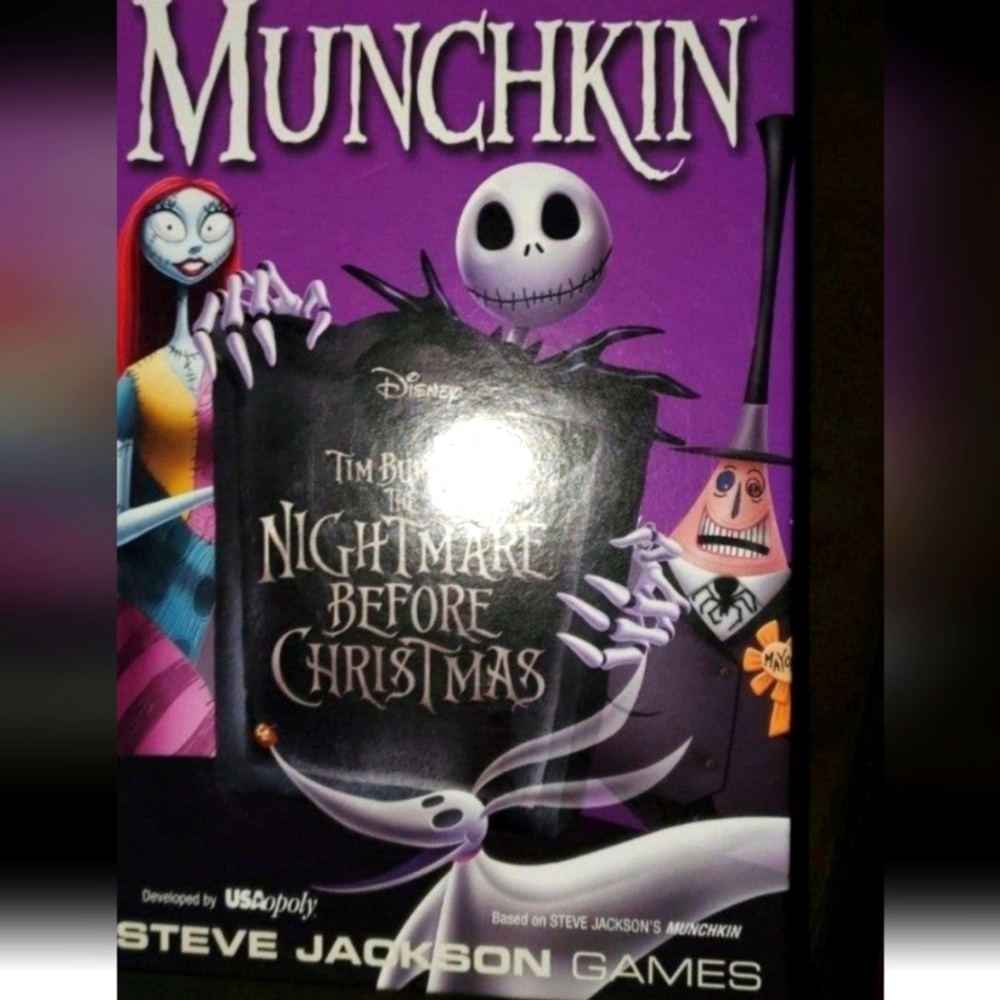 Munchkin nightmare before christmas board card game preowned